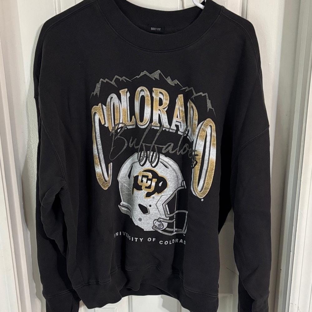 Hollister Black Boxy Fit Sweatshirt